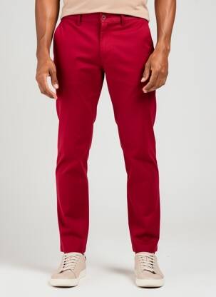 Pantalon chino poches rouge TOMMY HILFIGER homme