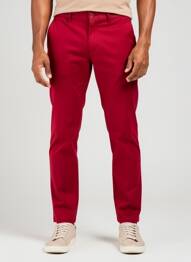 Pantalon chino poches rouge TOMMY HILFIGER homme