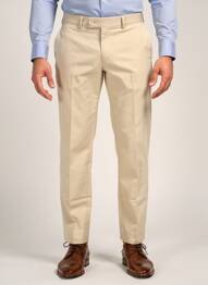 Pantalon chino fermeture zippée sous rabat avec crochet beige TOMMY HILFIGER homme