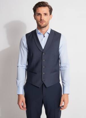 Gilet sans manche poches bleu CLUB OF GENTS homme