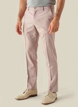 Pantalon slim tissage chiné taille normale rose CLUB OF GENTS homme