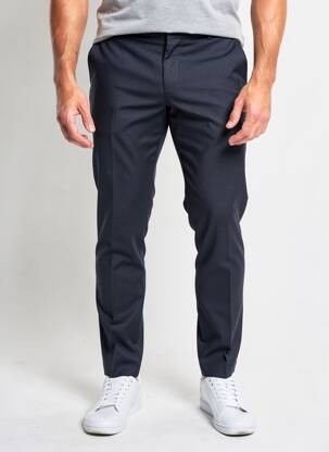 Pantalon slim taille à pinces taille normale bleu SELECTED homme