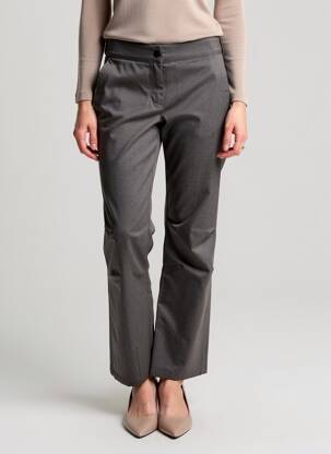 Pantalon droit taille normale taille normale gris ZIENER femme