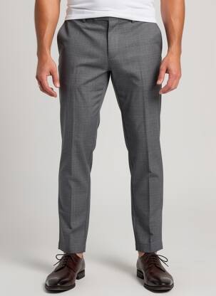 Pantalon chino stretch taille normale gris ONLY & SONS homme