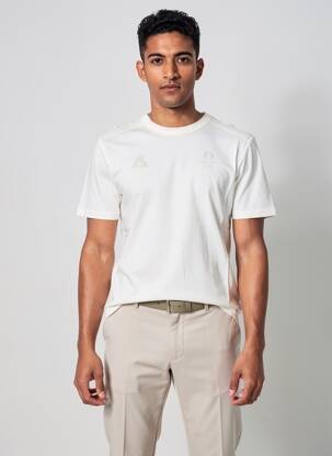 T-shirt coupe cintrée manches courtes blanc LE COQ SPORTIF homme