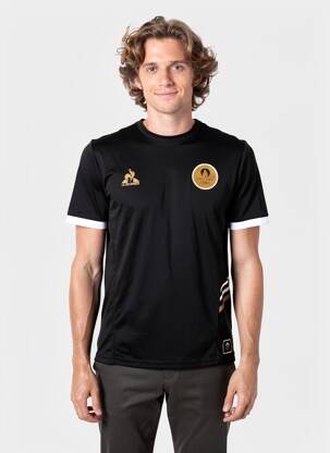 T-shirt coupe droite manches courtes noir LE COQ SPORTIF homme