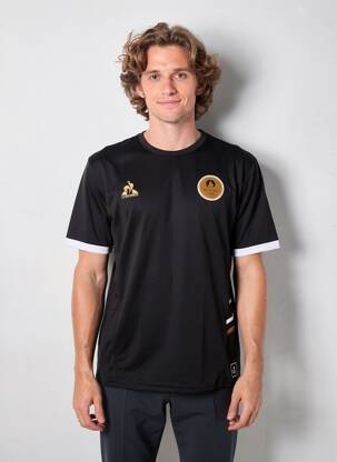 T-shirt coupe cintrée manches courtes noir LE COQ SPORTIF homme