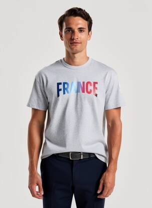 T-shirt coupe droite manches courtes gris LE COQ SPORTIF homme