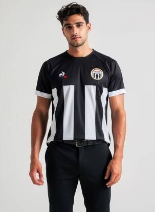 T-shirt broderie manches courtes noir LE COQ SPORTIF homme