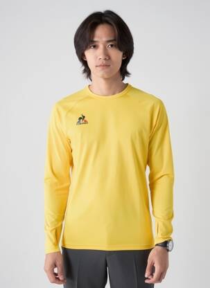 T-shirt coupe cintrée manches longues jaune LE COQ SPORTIF homme