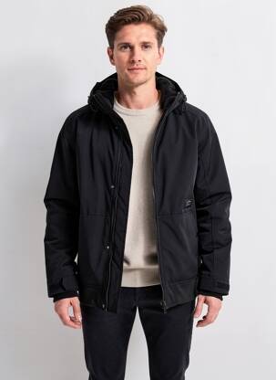 Parka manches longues a capuche noir OXBOW homme