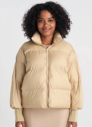 Doudoune poches sans capuche beige SUMMUM femme