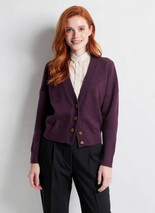 Gilet manches longues stretch violet COLLEZIONE N_01 femme