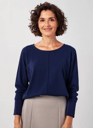 T-shirt manches longues manches longues bleu OLSEN femme