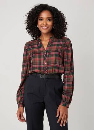 Chemisier tissage crêpe manches longues rose MKT STUDIO femme