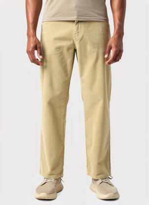 Pantalon droit tissage velours taille normale beige CLOSED homme