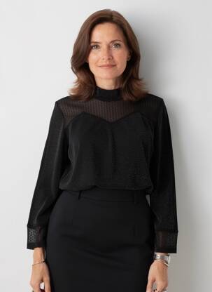 T-shirt manches longues manches longues noir MERI & ESCA femme