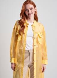 Veste casual poches jaune BUBBLEE femme