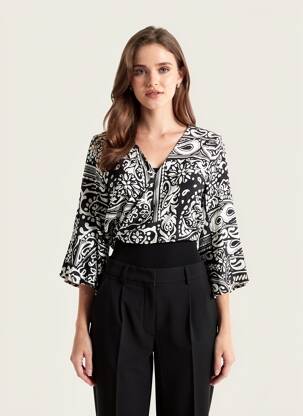 Boléro fermeture liens à nouer noir ROSA FASHION femme