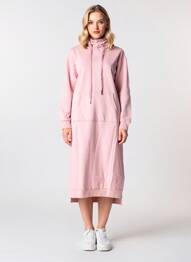 Robe longue manches longues manches longues rose F & P femme
