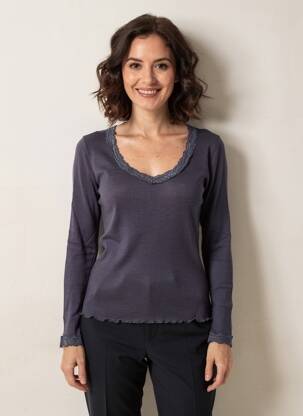 T-shirt manches longues manches longues bleu clair FRALY femme