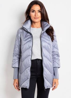 Doudoune poches sans capuche bleu REVER MILE femme