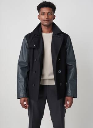Manteau court poches sans capuche noir RALPH LAUREN homme