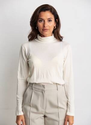 Pull col roulé beige MOLLY BRACKEN femme