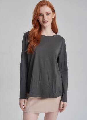 T-shirt noir TIMEZONE femme