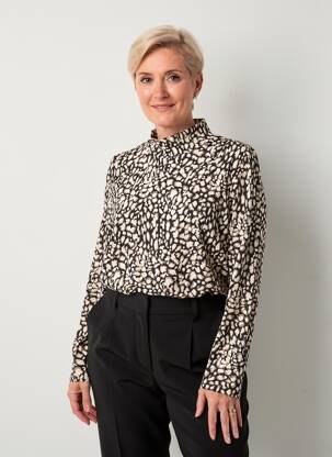 T-shirt noir POISSONS BLANCS femme