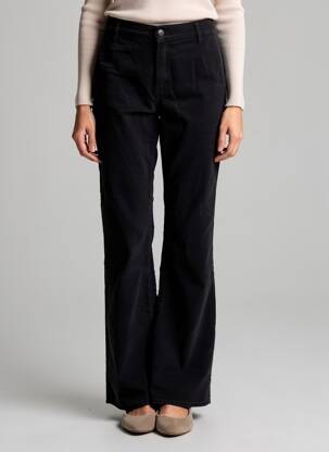 Pantalon flare noir HAPPY femme