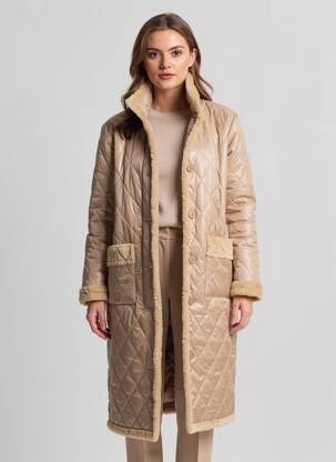 Doudoune manches longues sans capuche beige DINA & DESS femme