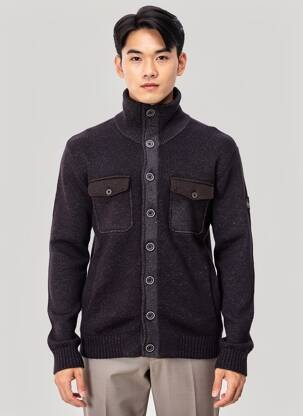 Gilet manches longues manches longues noir PETROL INDUSTRIES homme