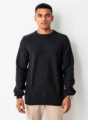 Pull stretch manches longues noir PETROL INDUSTRIES homme