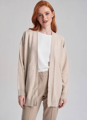 Gilet manches longues beige VILA femme
