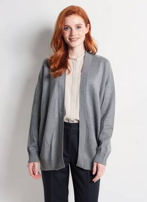 Gilet manches longues gris VILA femme