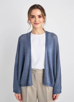 Gilet manches longues bleu MOLLY BRACKEN femme