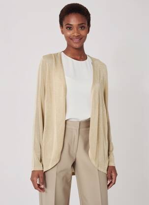 Gilet manches longues beige MOLLY BRACKEN femme