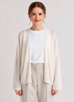 Gilet manches longues beige MOLLY BRACKEN femme