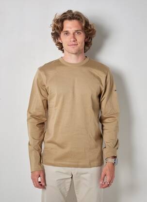T-shirt coupe cintrée manches longues beige BLEND OF AMERICA homme