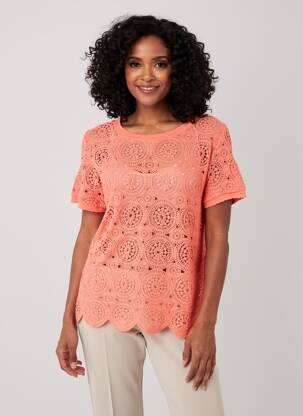 Top manches courtes manches courtes rose C'EST BEAU LA VIE femme