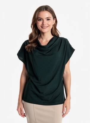 Top manches courtes manches courtes vert B.YOUNG femme