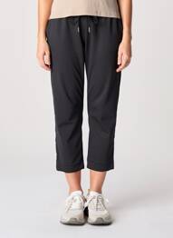 Pantacourt taille élastique noir HBT femme