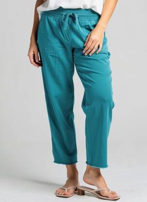 Pantalon 7/8 vert HAPPY femme