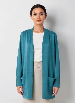 Gilet manches longues manches longues bleu BETTY BARCLAY femme