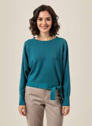 Pull coupe cintrée manches longues bleu BETTY BARCLAY femme