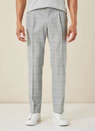 Pantalon chino fermeture zippée sous rabat avec crochet taille normale gris STRELLSON homme