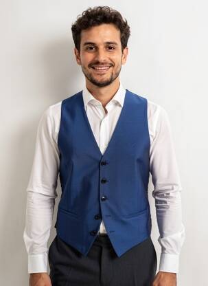 Gilet sans manche poches bleu STRELLSON homme