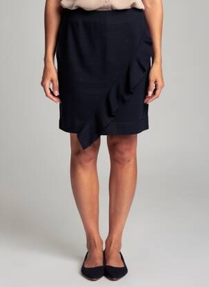 Jupe courte doublure bleu MARC CAIN femme