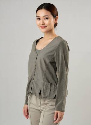 T-shirt manches longues manches longues vert YERSE femme
